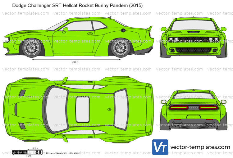 Dodge Challenger SRT Hellcat Rocket Bunny Pandem