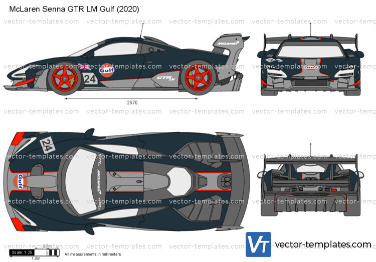 McLaren Senna GTR LM Gulf