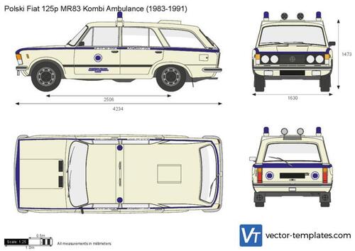 Polski Fiat 125p MR83 Kombi Ambulance