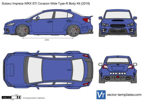 Subaru Impreza WRX STI Corazon Wide Type-R Body Kit