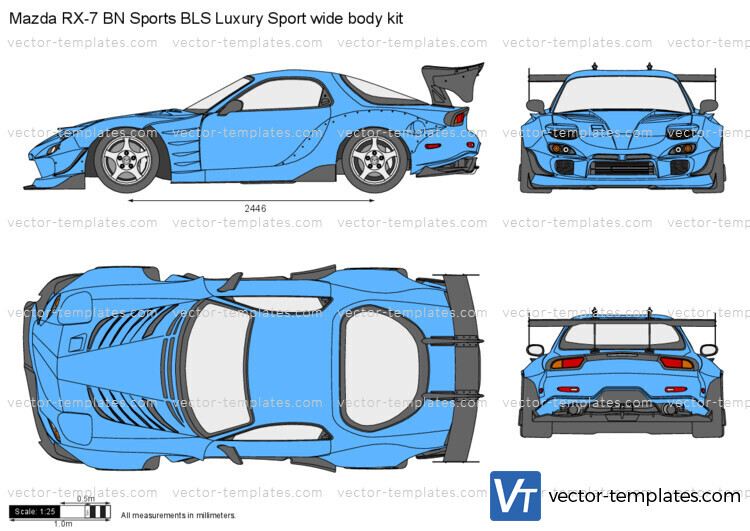 Mazda RX-7 BN Sports BLS Luxury Sport wide body kit