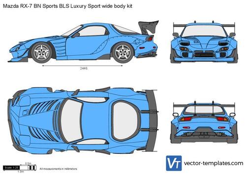 Mazda RX-7 BN Sports BLS Luxury Sport wide body kit