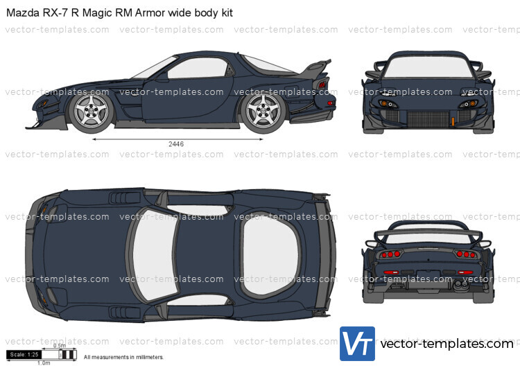 Mazda RX-7 R Magic RM Armor wide body kit