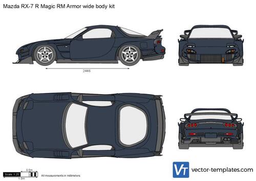 Mazda RX-7 R Magic RM Armor wide body kit