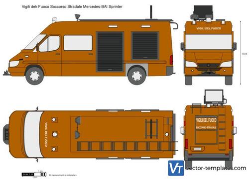 Vigili dek Fuoco Soccorso Stradale Mercedes-BAI Sprinter