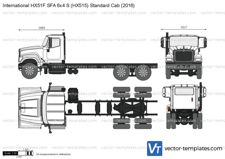 International HX51F SFA 6x4 S (HX515) Standard Cab