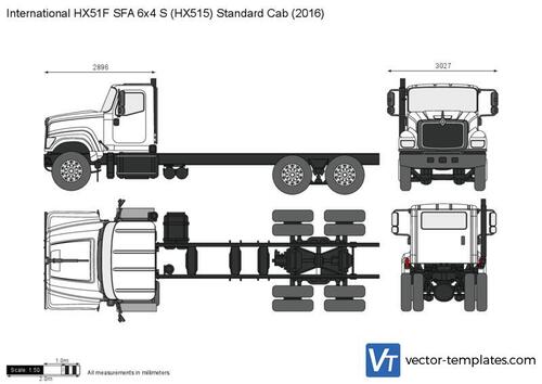 International HX51F SFA 6x4 S (HX515) Standard Cab