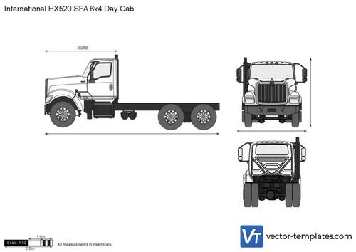 International HX520 SFA 6x4 Day Cab