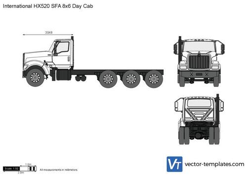 International HX520 SFA 8x6 Day Cab