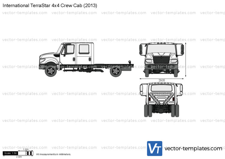 International TerraStar 4x4 Crew Cab