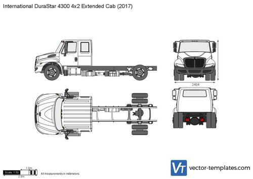 International DuraStar 4300 4x2 Extended Cab