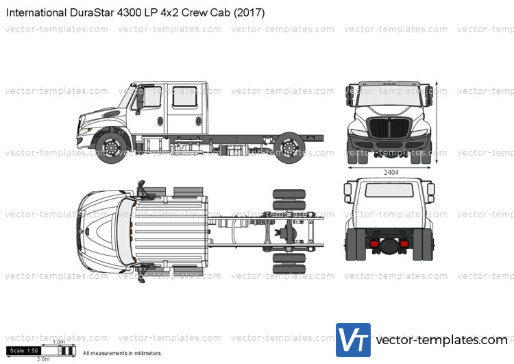 International DuraStar 4300 LP 4x2 Crew Cab