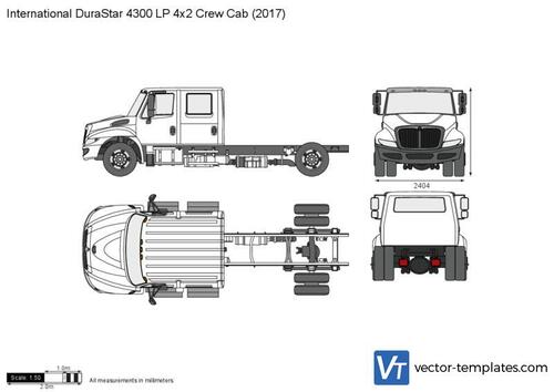 International DuraStar 4300 LP 4x2 Crew Cab