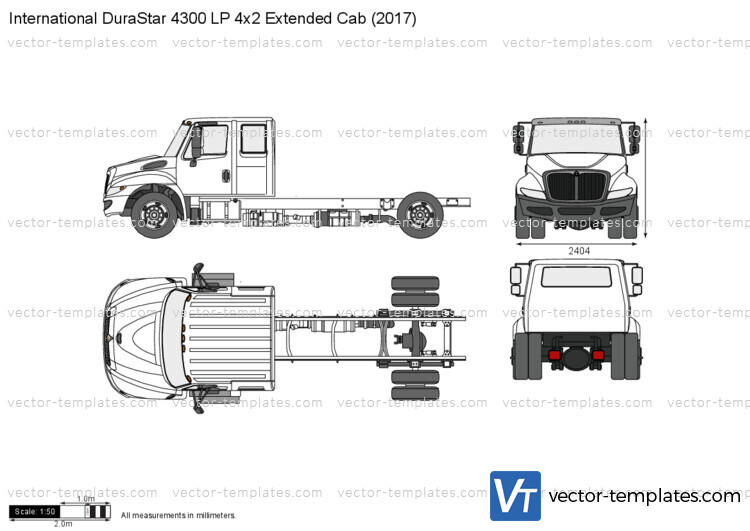 International DuraStar 4300 LP 4x2 Extended Cab