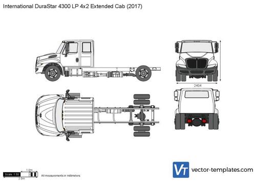 International DuraStar 4300 LP 4x2 Extended Cab