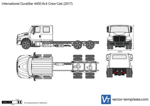 International DuraStar 4400 6x4 Crew Cab