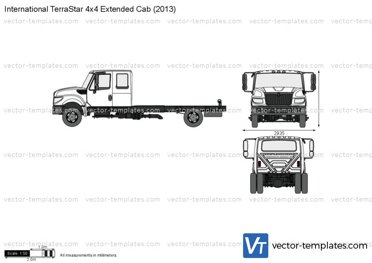 International TerraStar 4x4 Extended Cab