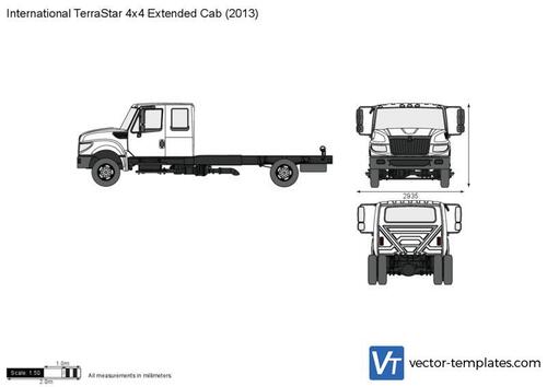 International TerraStar 4x4 Extended Cab