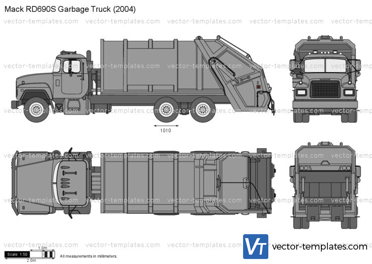 Mack RD690S Garbage Truck