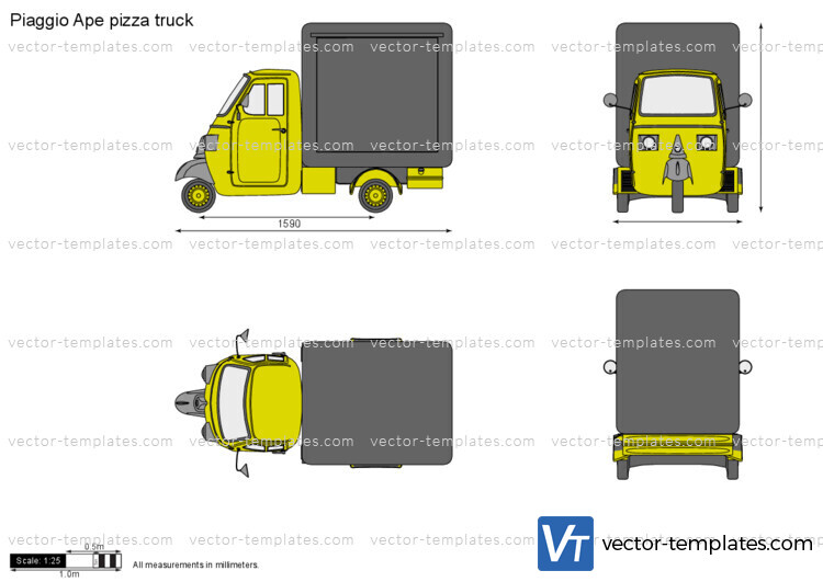 Piaggio Ape pizza truck