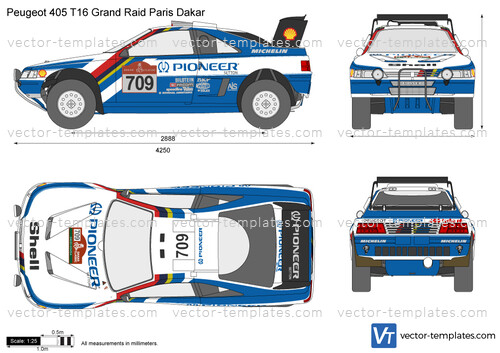 Peugeot 405 T16 Grand Raid Paris Dakar