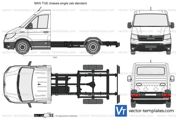 MAN TGE chassis single cab standard