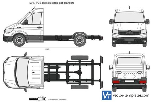 MAN TGE chassis single cab standard