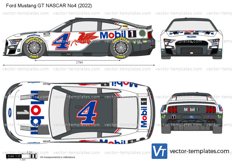 Ford Mustang GT NASCAR No4