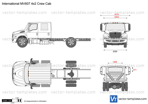 International MV607 4x2 Crew Cab
