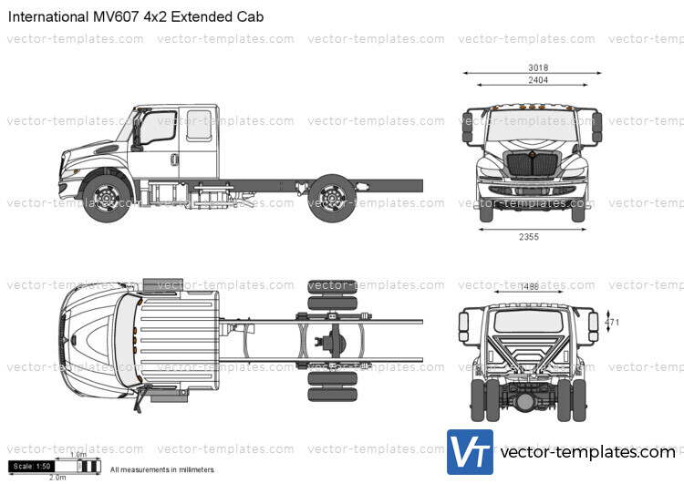 International MV607 4x2 Extended Cab