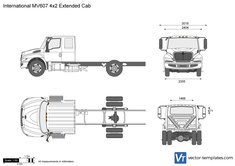 International MV607 4x2 Extended Cab