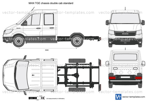 MAN TGE chassis double cab standard