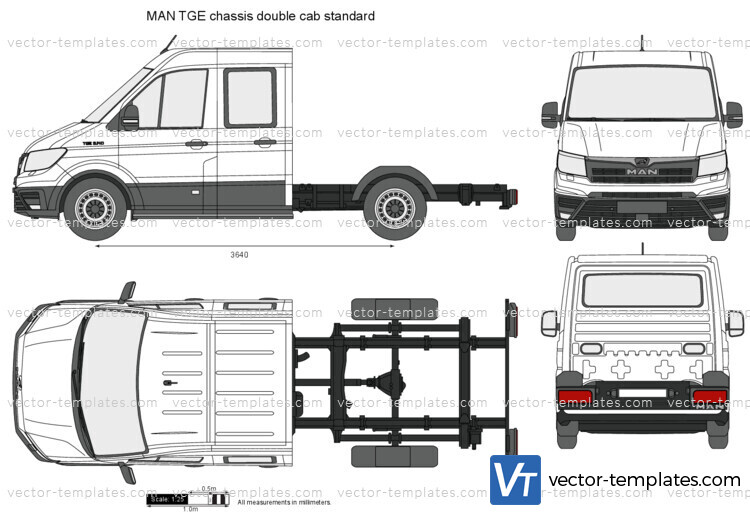 MAN TGE chassis double cab standard