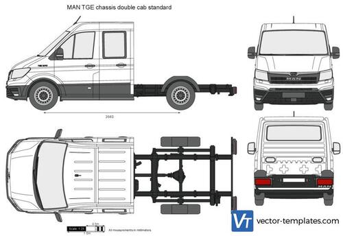 MAN TGE chassis double cab standard