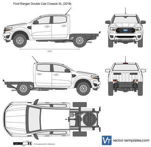 Ford Ranger Double Cab Chassis XL