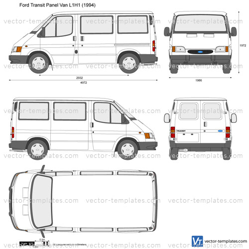 Templates - Cars - Ford - Ford Transit Panel Van L1H1