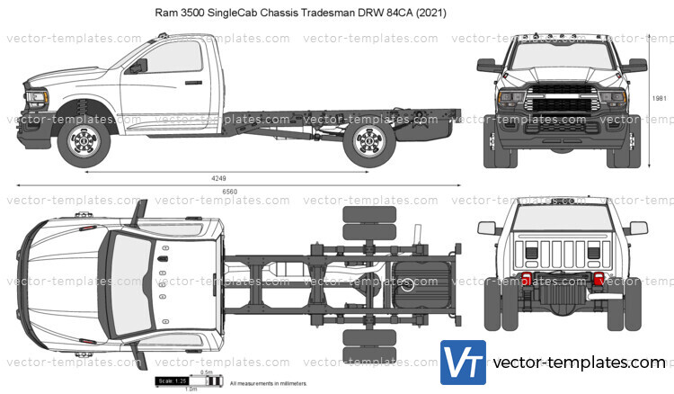 Ram 3500 SingleCab Chassis Tradesman DRW 84CA