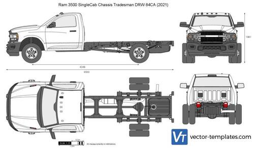 Ram 3500 SingleCab Chassis Tradesman DRW 84CA