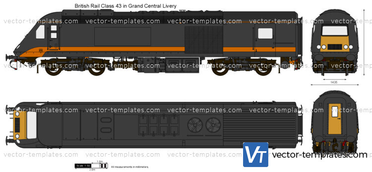 British Rail Class 43 in Grand Central Livery