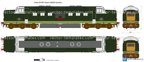 Class 55 BR Green D9009 Alycidon