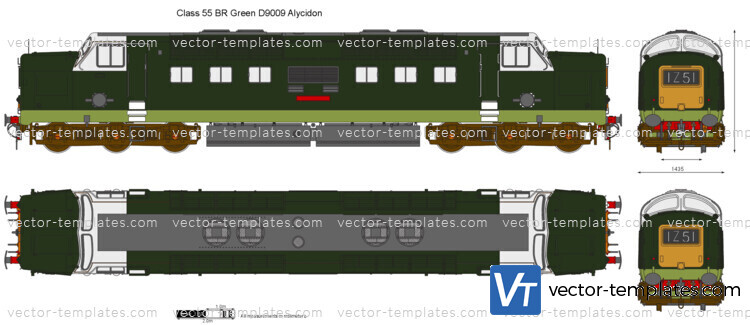 Class 55 BR Green D9009 Alycidon