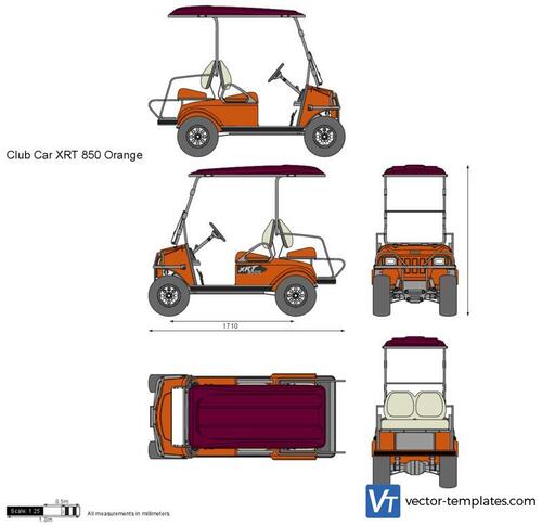 Club Car XRT 850 Orange