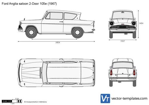 Ford Anglia saloon 2-Door 105e