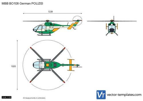 MBB BO108 German POLIZEI