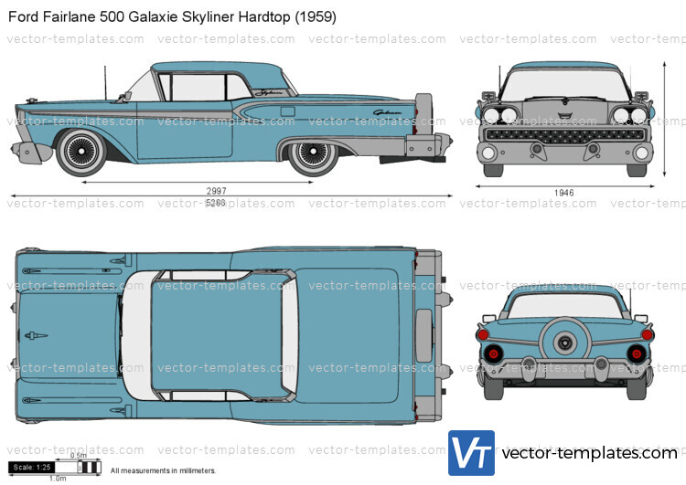 Ford Fairlane 500 Galaxie Skyliner Hardtop