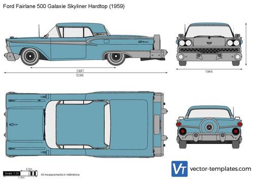 Ford Fairlane 500 Galaxie Skyliner Hardtop