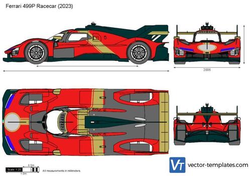 Ferrari 499P Racecar