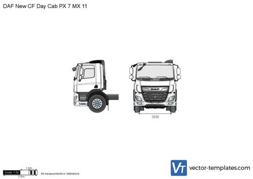 DAF New CF Day Cab PX 7 MX 11