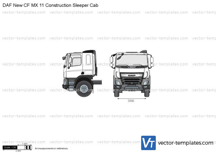 DAF New CF MX 11 Construction Sleeper Cab