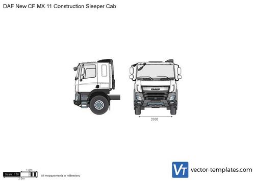 DAF New CF MX 11 Construction Sleeper Cab